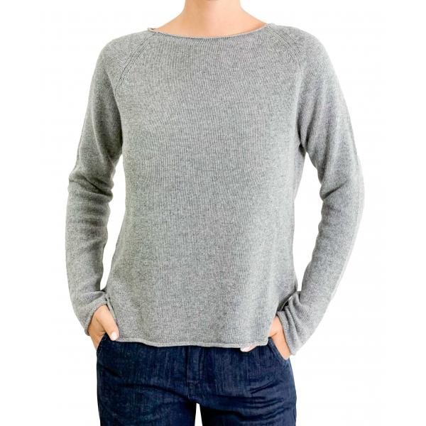 Maglioncino misto cashmere tinta unita 